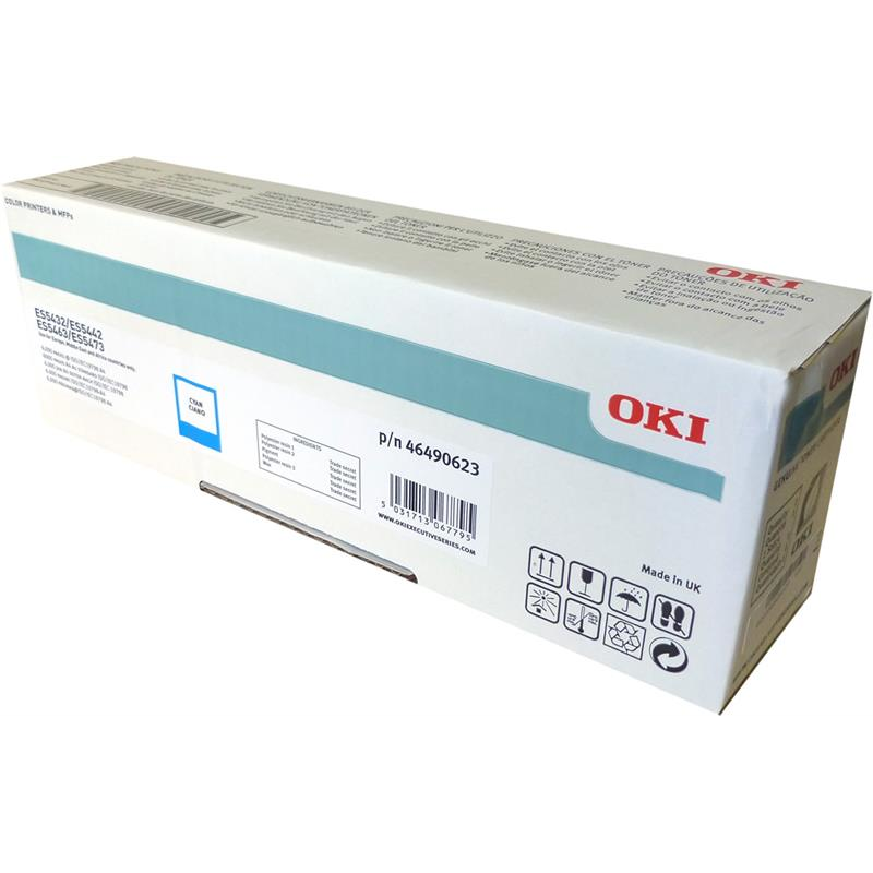 OKI Toner Cyan für 6 000 Seiten ES5400 ES5432dn ES5442dn ES5463dn