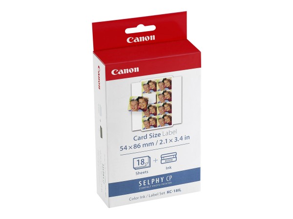 Canon KC-18IL Stickerpapier 8 Stück 7740A001 für Selphy CP1000 CP1200 CP1300 CP1500