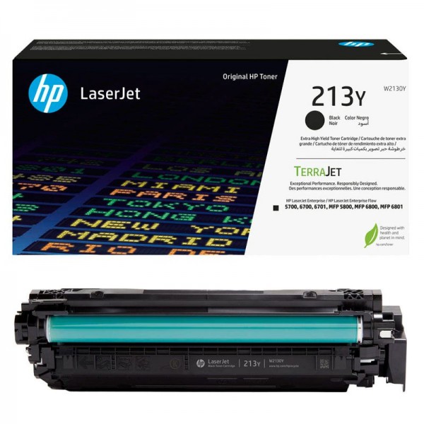 HP 213Y Original Toner Schwarz W2130Y für Color LaserJet Enterprise 5700dn 6700dn