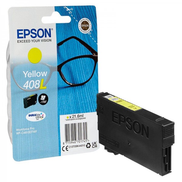 Epson T09K4 Tinte Yellow 408L DURABrite Brille Epson WorkForce Pro WF-C4310DW WF-C4810DTWF