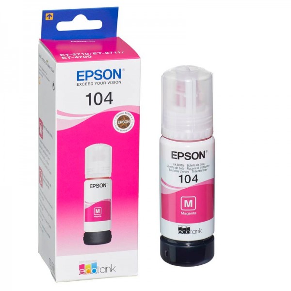 Epson 104 Tintenflasche Magenta T00P340 für ET-1810 ET-2710 ET-2711 ET-2712 ET-2714