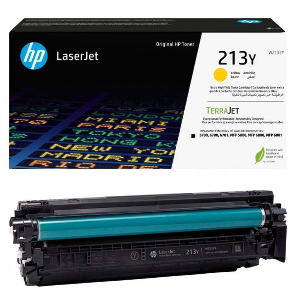 HP 213Y Original Toner Yellow W2132Y für Color LaserJet Enterprise 5700dn 6700dn