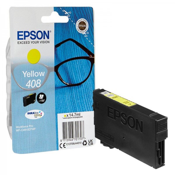 EpsonT09J44 Tinte Yellow 408 DURABrite Brille Epson WorkForce Pro WF-C4310DW WF-C4810DTWF