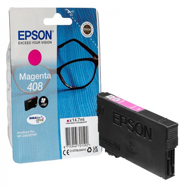 Epson T09J3 Tinte Magenta 408 DURABrite Brille Epson WorkForce Pro WF-C4310DW WF-C4810DTWF