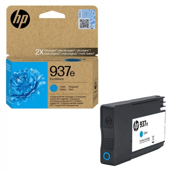 HP 937e EvoMore Cyan Original 4S6W6NE#CE1