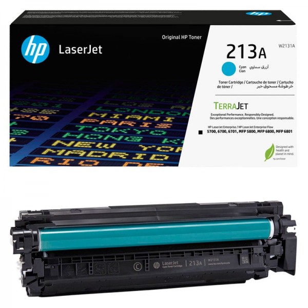 HP 213A Original Toner Cyan W2131A für Color LaserJet Enterprise 5700dn 6700dn