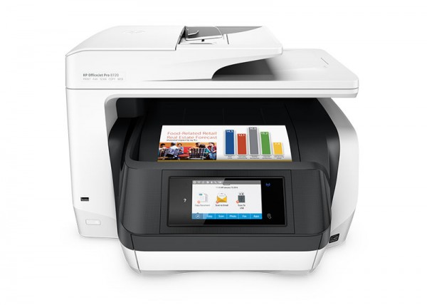 HP OfficeJet Pro 8730 All-in-One Printer Tintenstrahl Front