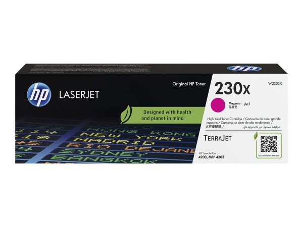 HP 230X Magenta Toner HP Color LaserJet Pro 4201 4203 HP MFP 4301 MFP 4303 W2303X