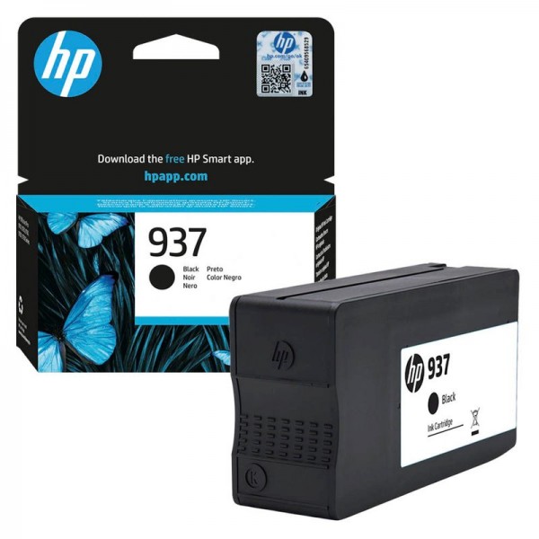 HP 937 Black Original Tintenpatrone 4S6W5NE#CE1