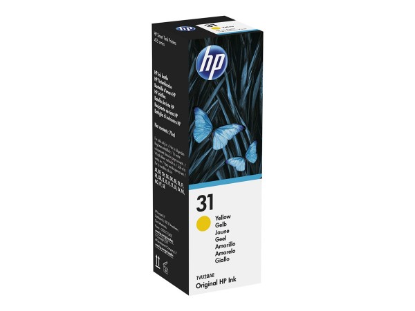 HP 31 Original Nachfülltinte Yellow 1VU28AE für Smart Tank 7305 7605 7606