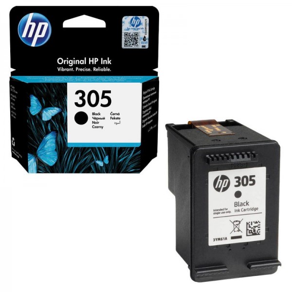 HP 305 Original Tinte Schwarz 3YM61AE für Envy 6010 6020 6030 6055