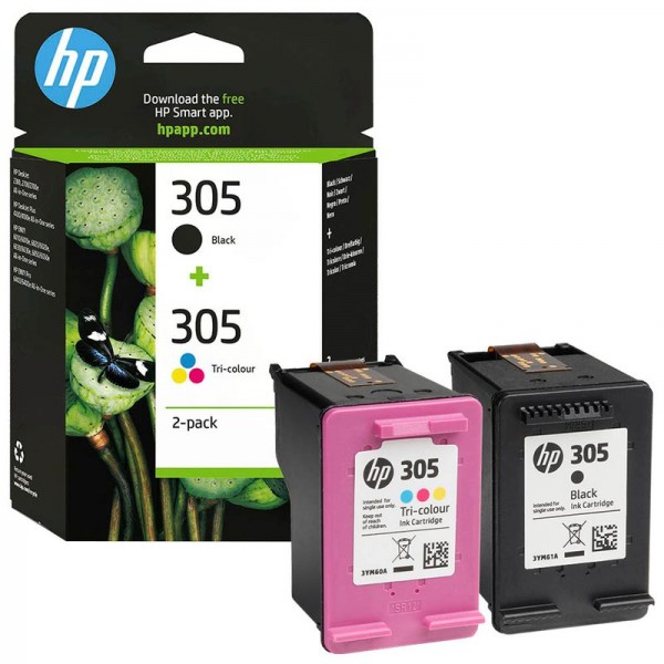 HP 305 Original Tinte Schwarz + Tri-Colour 6ZD17AE für Envy 6010 6020 6030 6055