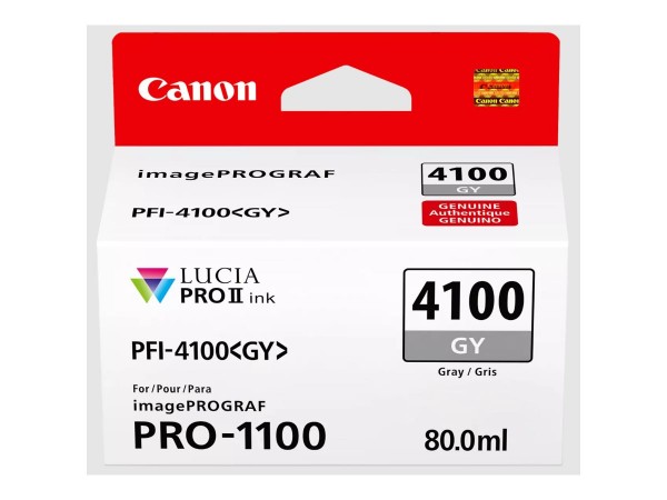 Canon PFI-4100 Tinte Gray 6783C001 für imagePROGRAF PRO-1100