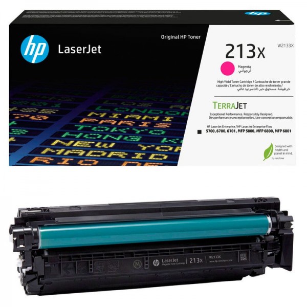 HP 213X Original Toner Magenta W2133X für Color LaserJet Enterprise 5700dn 6700dn