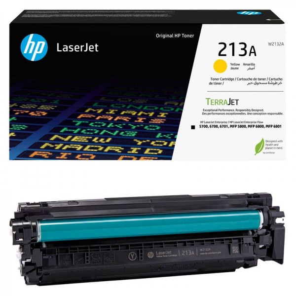 HP 213A Original Toner Yellow W2132A für Color LaserJet Enterprise 5700dn 6700dn