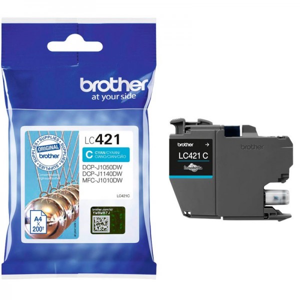 Brother LC421C Tintenpatrone Cyan DCP-J1140DW DCP-J1800DW MFC-J1010DW MFC-J1012DW