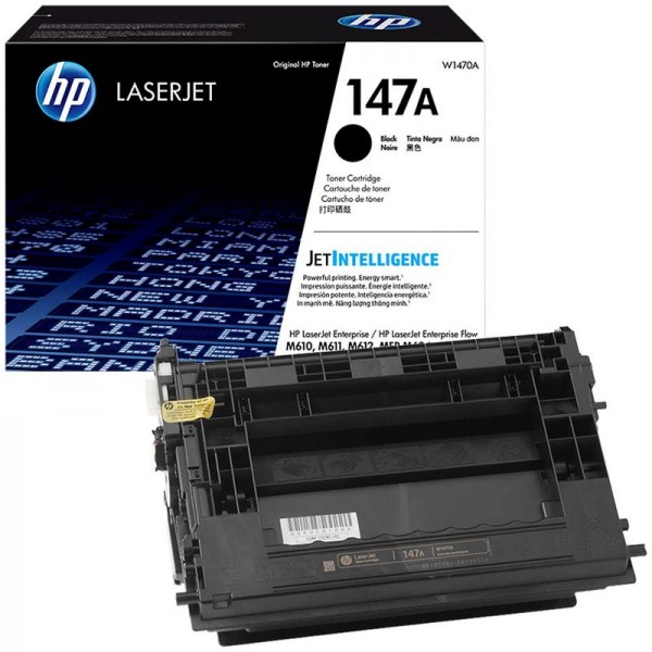 HP 147A Original Toner Schwarz 10.500 Seiten W1470A für LaserJet Enterprise M610dn M611dn M612dn