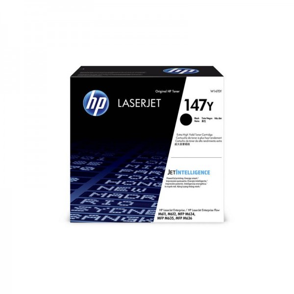 HP 147Y Original Toner Schwarz 42.000 Seiten W1470Y für LaserJet Enterprise M610dn M611dn M612dn